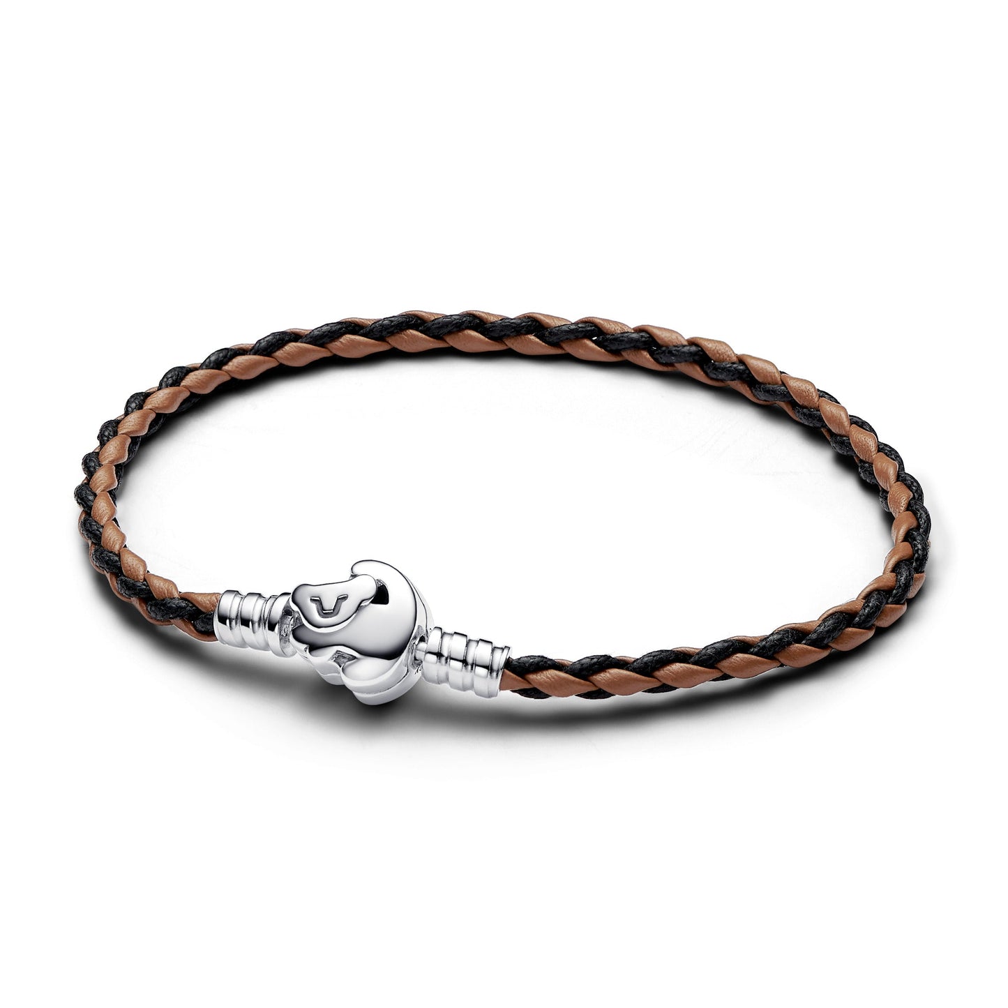 Disney The Lion King Clasp Pandora Moments Braided Leather Bracelet Premium Fashion Jewelry Gift Collection