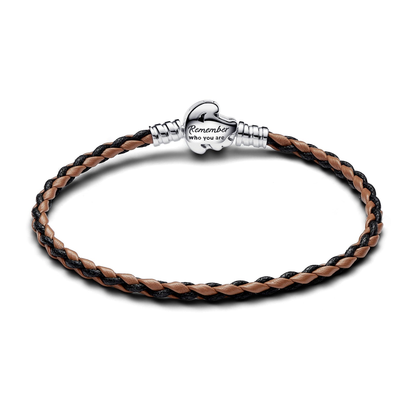Disney The Lion King Clasp Pandora Moments Braided Leather Bracelet Premium Fashion Jewelry Gift Collection