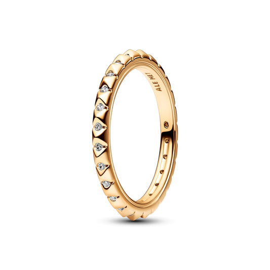 Pandora ME Pyramids Ring - 14k Gold Plated Popular Style Premium Collection