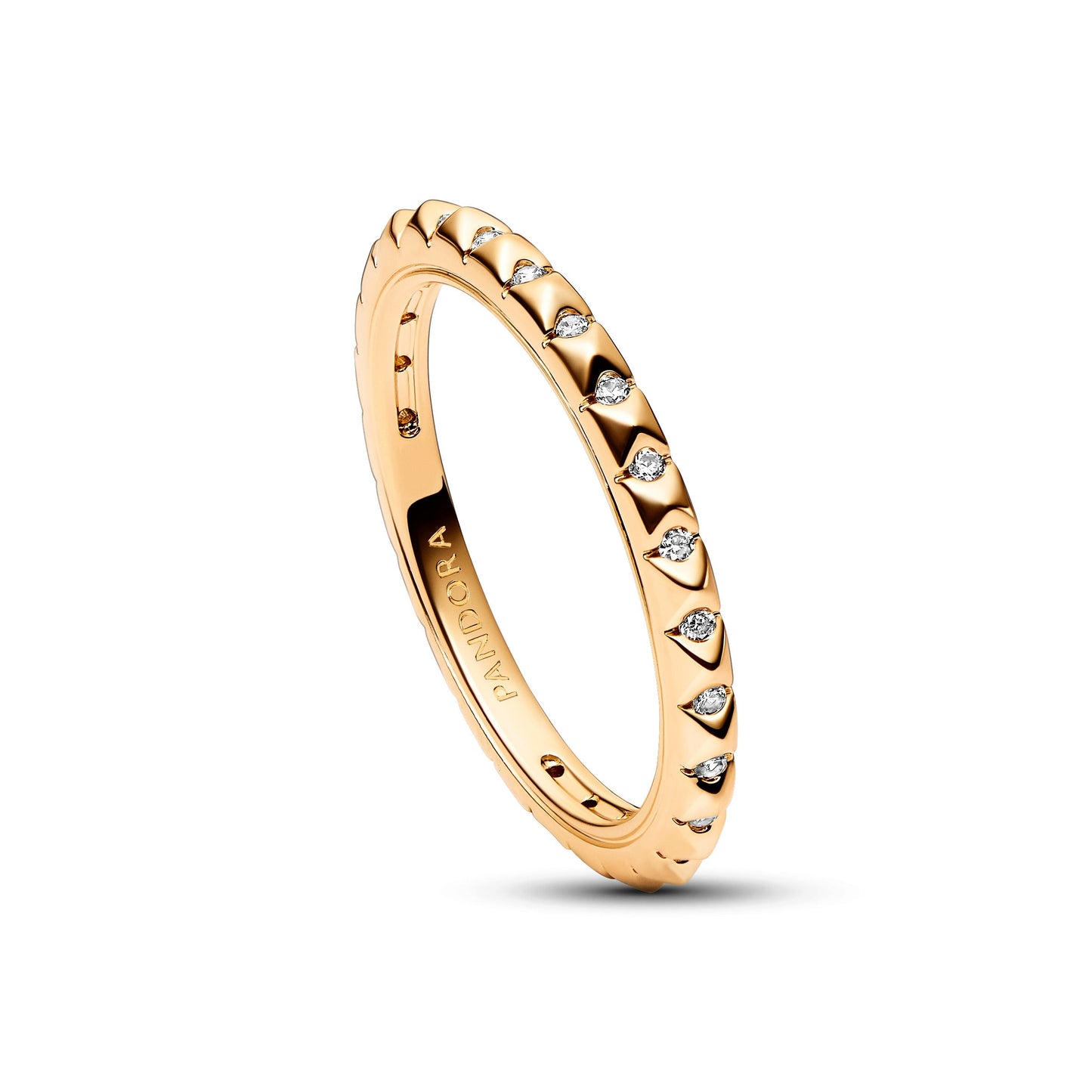 Pandora ME Pyramids Ring - 14k Gold Plated Popular Style Premium Collection