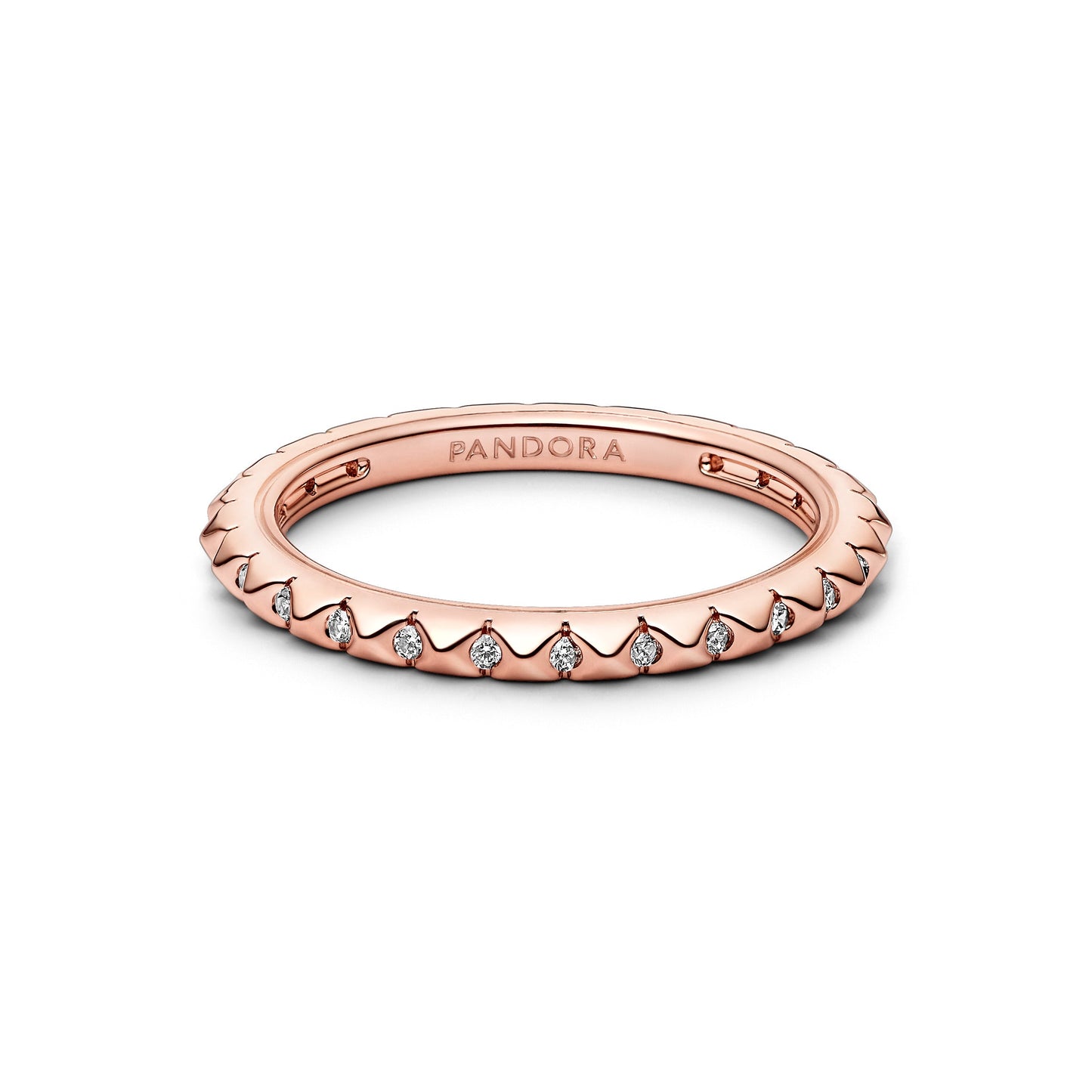 Pandora ME Pyramids Ring - 14k Rose Gold Plated Popular Style Premium Collection