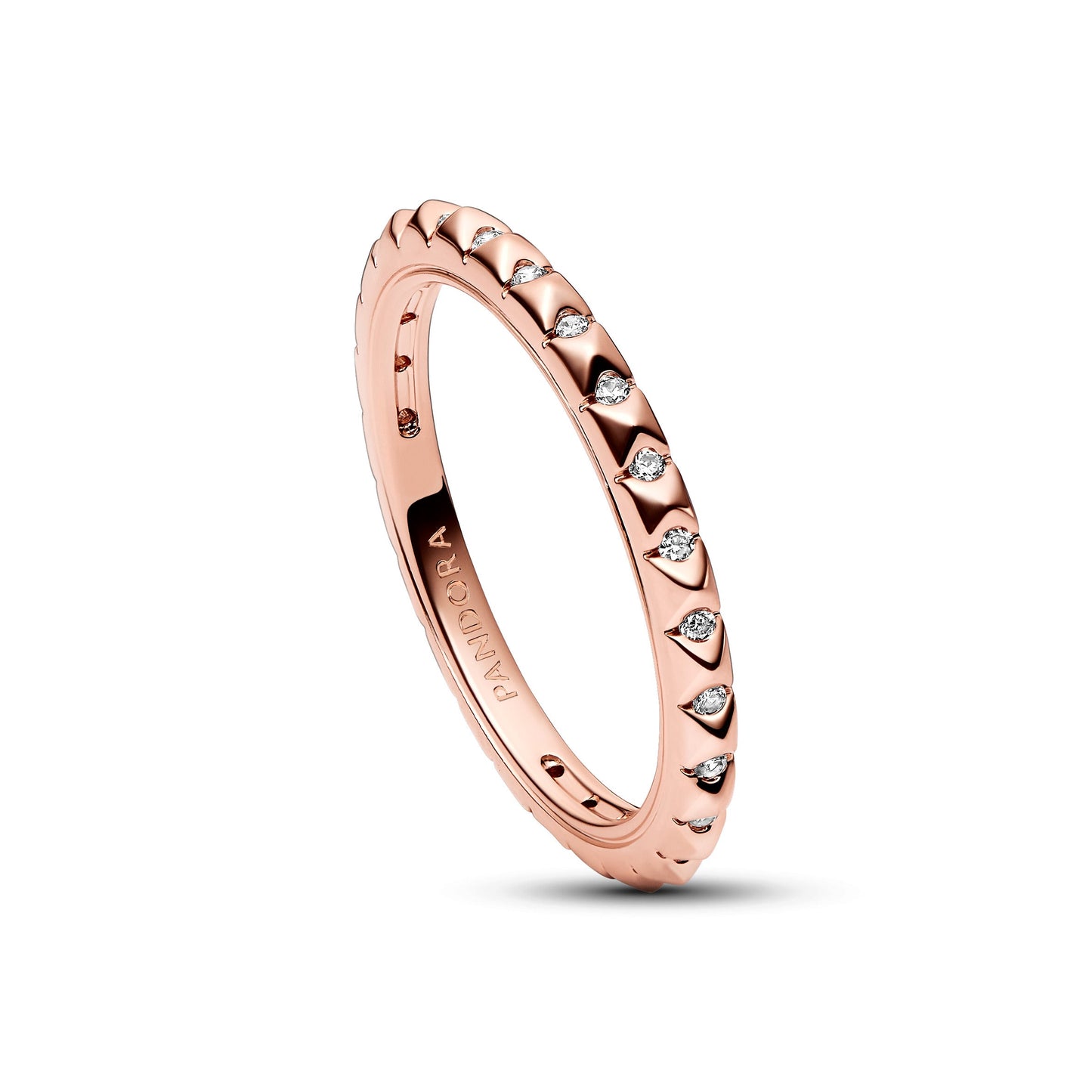 Pandora ME Pyramids Ring - 14k Rose Gold Plated Popular Style Premium Collection