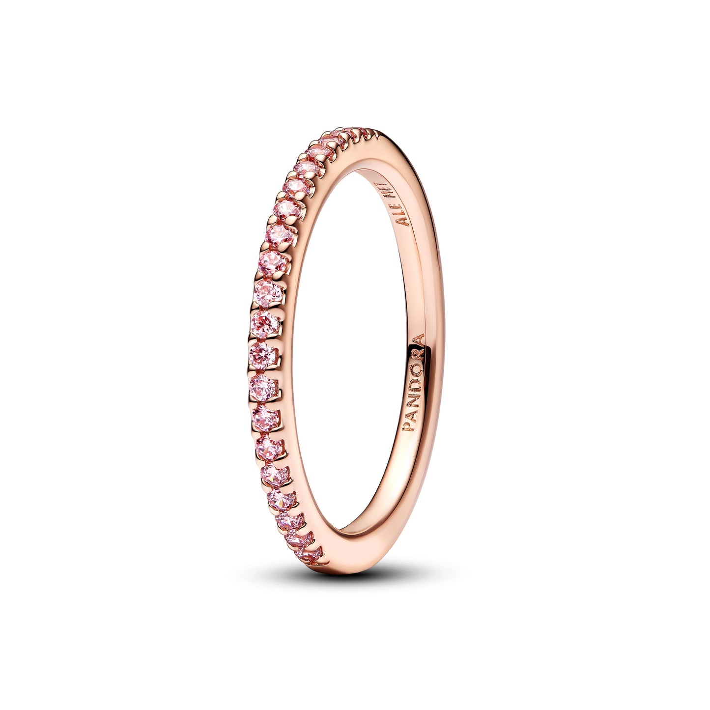Sparkling Pink Band Ring Popular Style Premium Collection