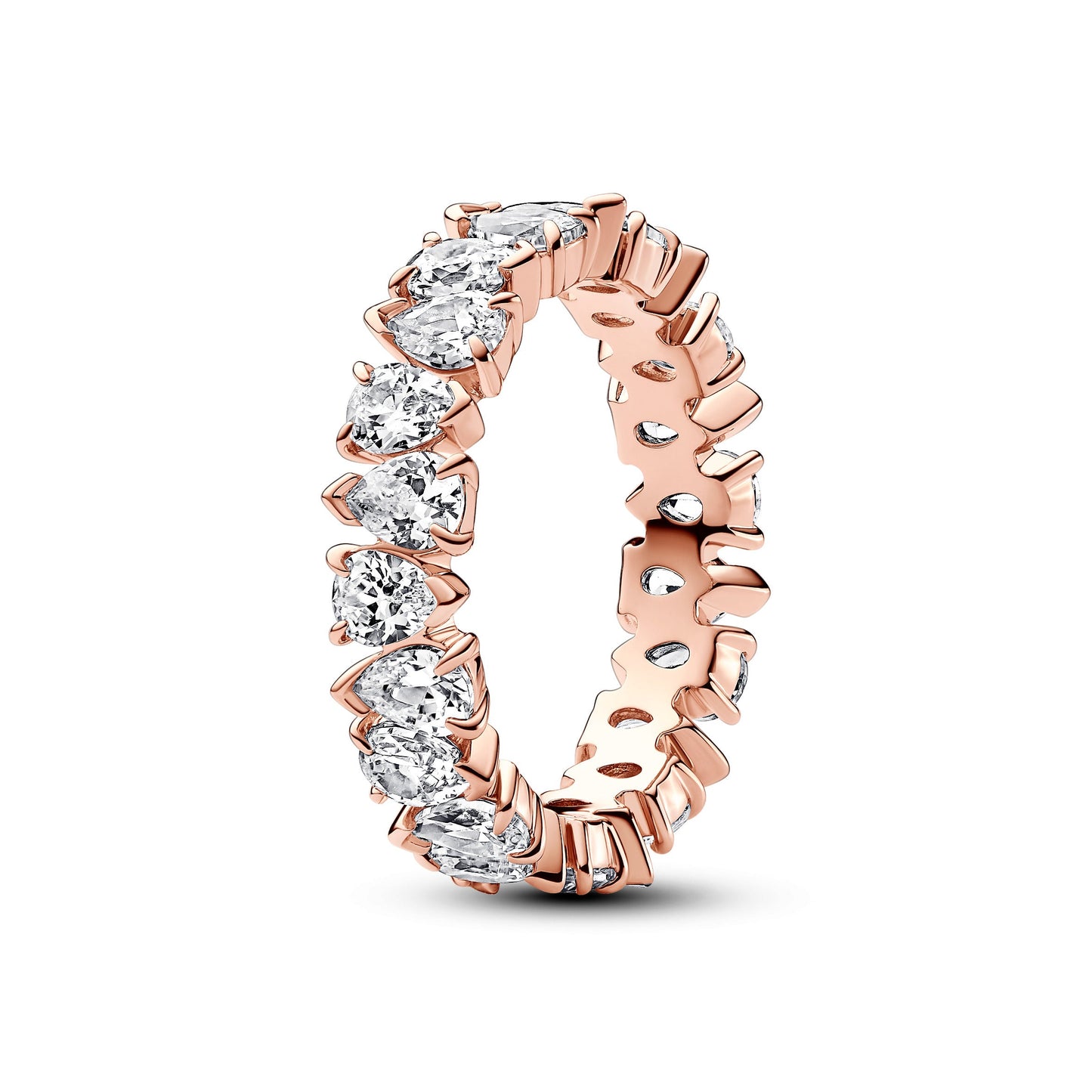 Alternating Sparkling Band Ring Popular Style Premium Collection