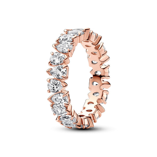 Alternating Sparkling Band Ring Popular Style Premium Collection