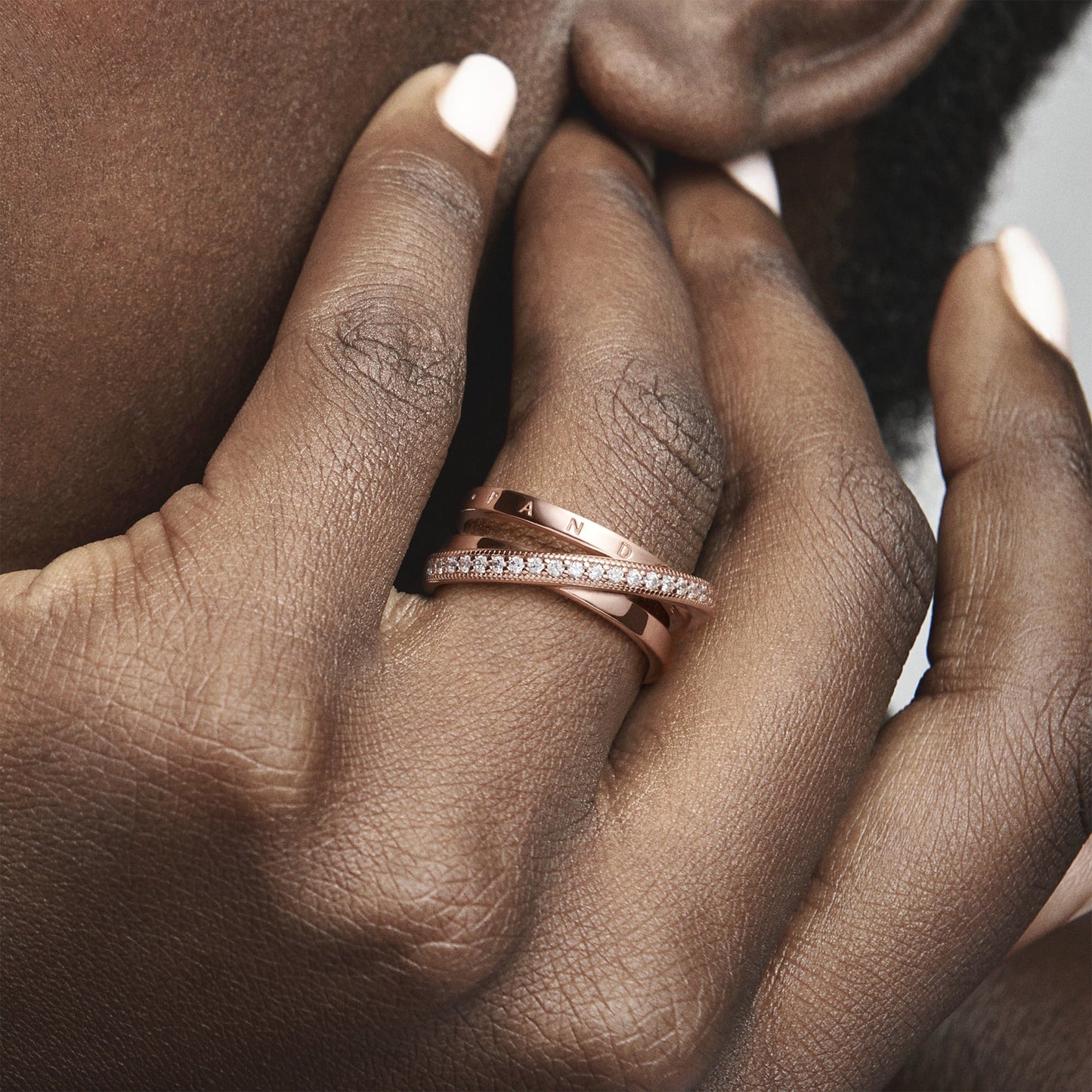 Crossover Pavé Triple Band Ring Popular Style Premium Collection