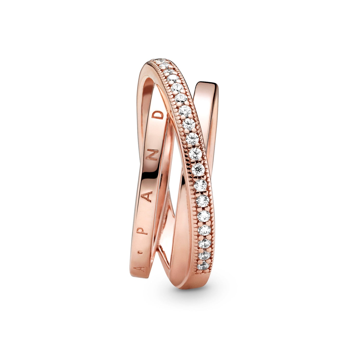 Crossover Pavé Triple Band Ring Popular Style Premium Collection