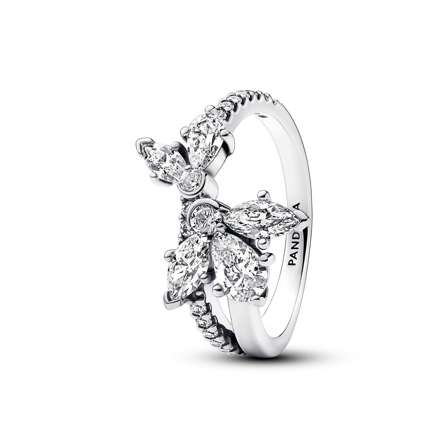 Sparkling Asymmetrical Herbarium Cluster Ring Popular Style Premium Collection