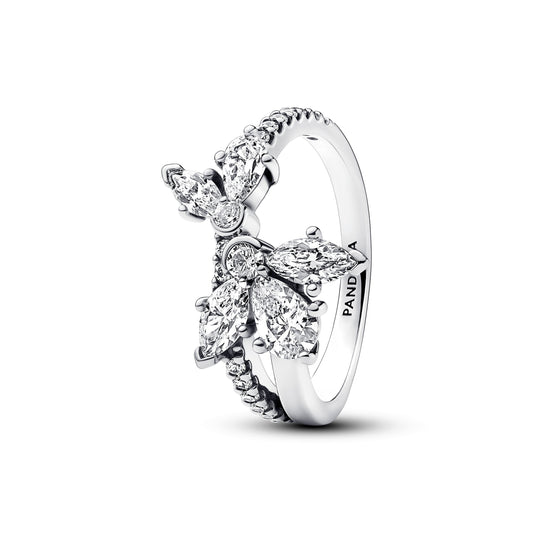 Sparkling Asymmetrical Herbarium Cluster Ring Popular Style Premium Collection