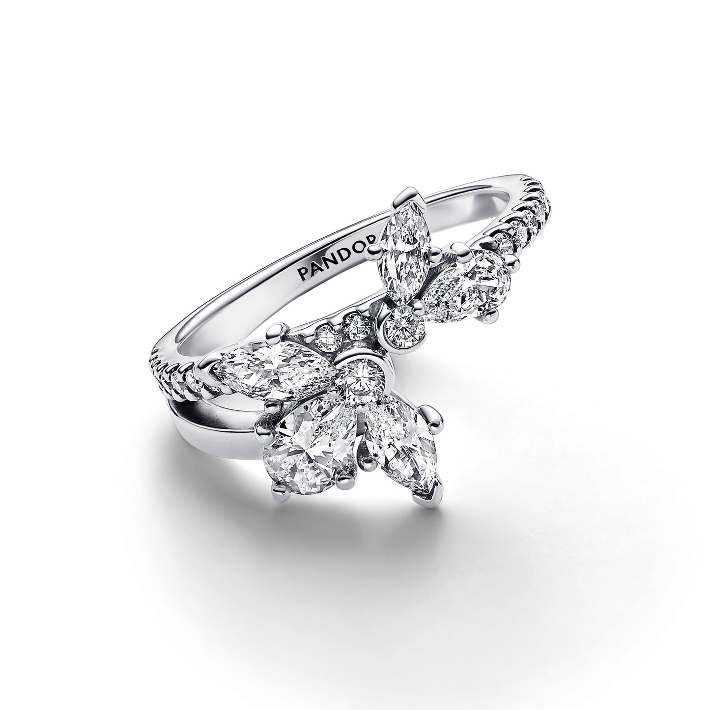 Sparkling Asymmetrical Herbarium Cluster Ring Popular Style Premium Collection