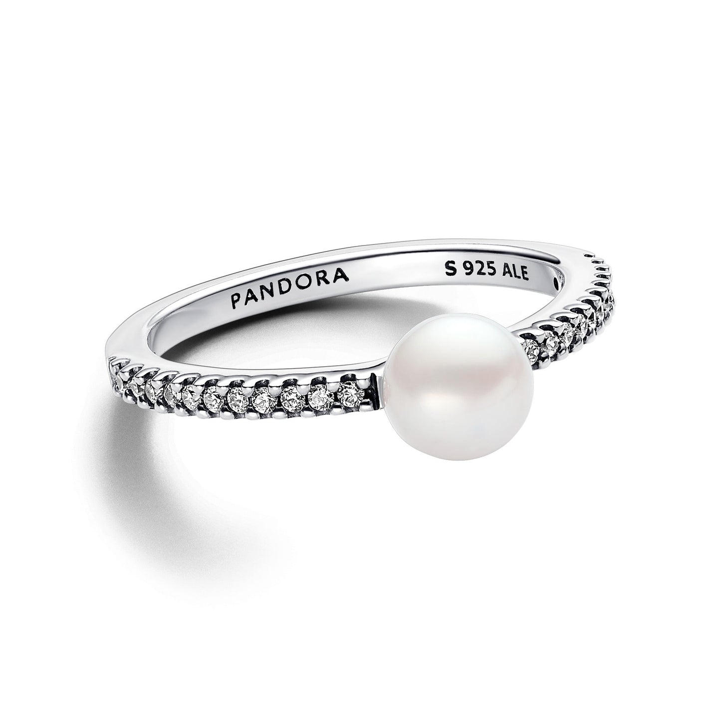 Treated Freshwater Cultured Pearl & Pavé Ring Popular Style Premium Collection