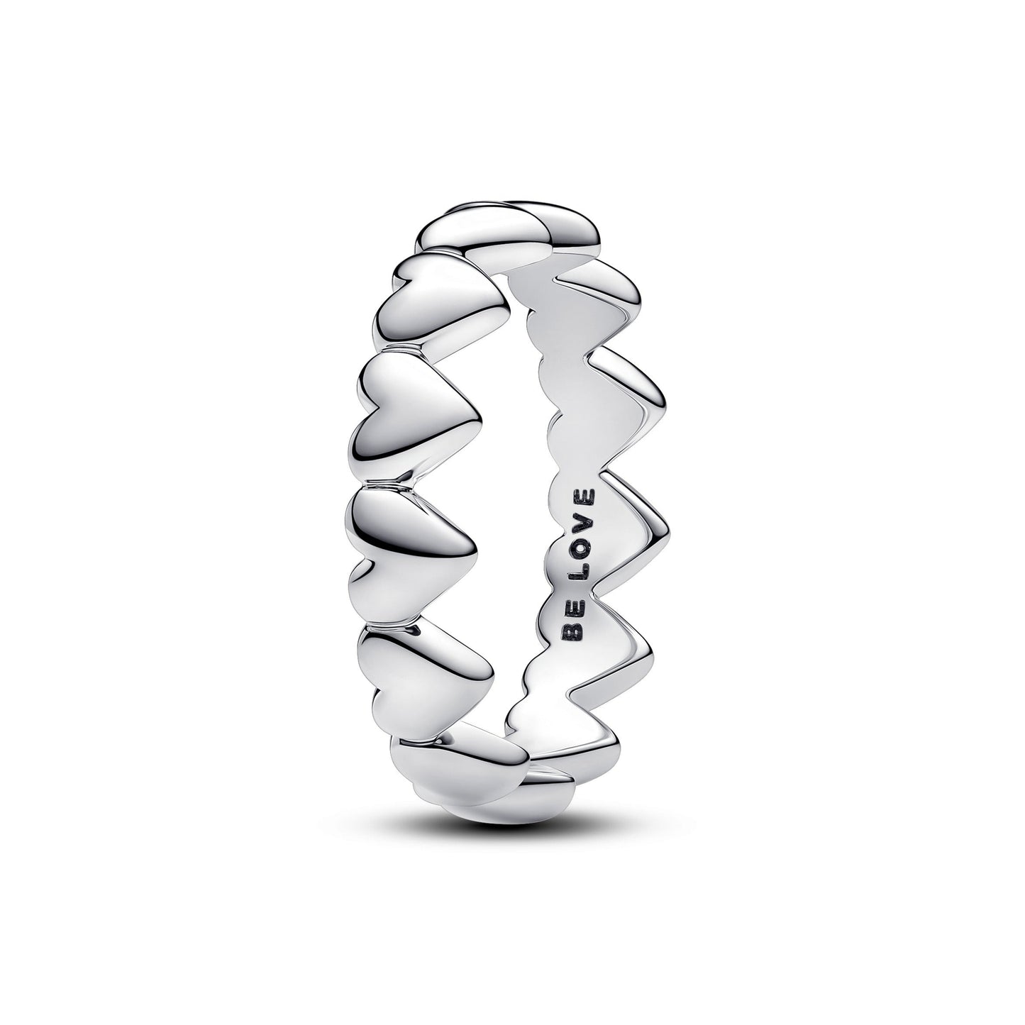 Row of Hearts Ring Popular Style Premium Collection