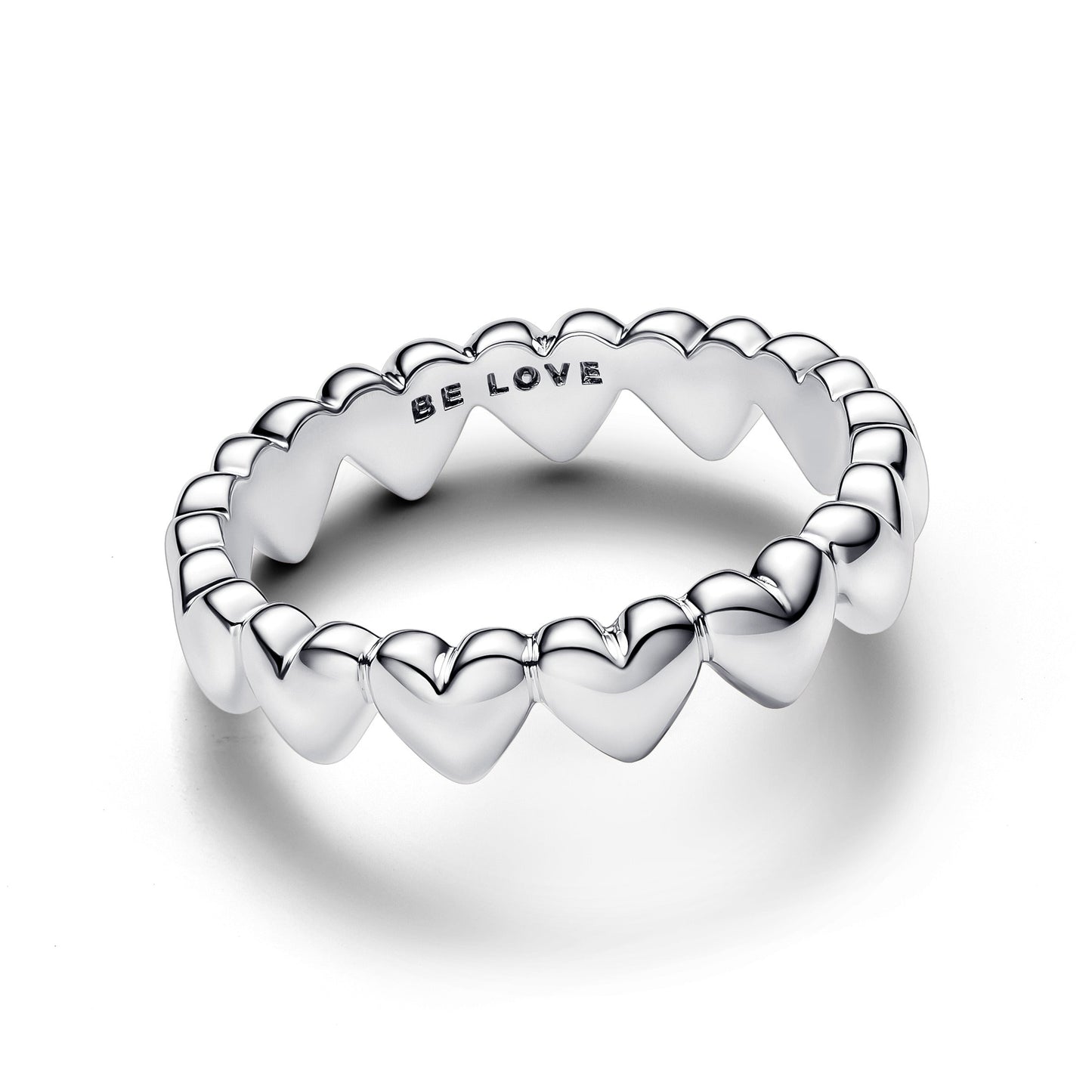 Row of Hearts Ring Popular Style Premium Collection