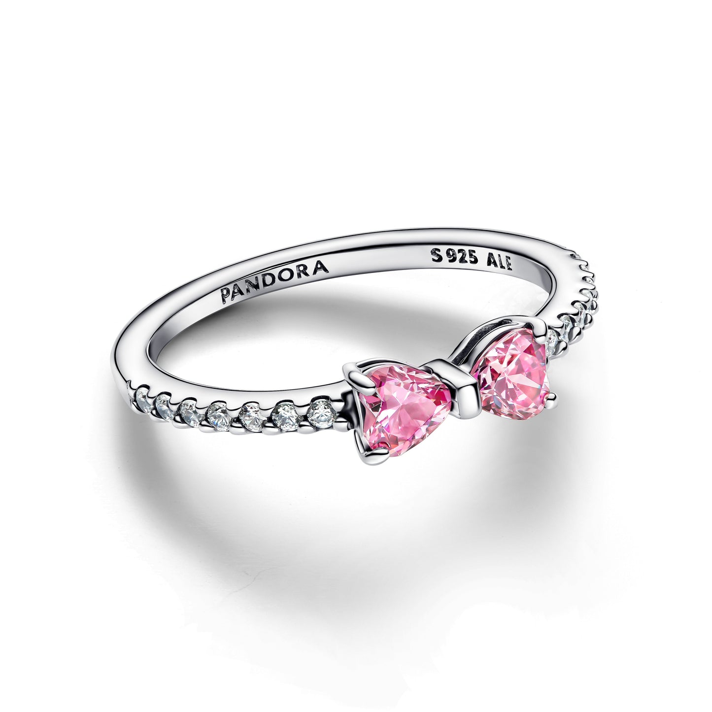 Sparkling Pink Bow Ring Popular Style Premium Collection