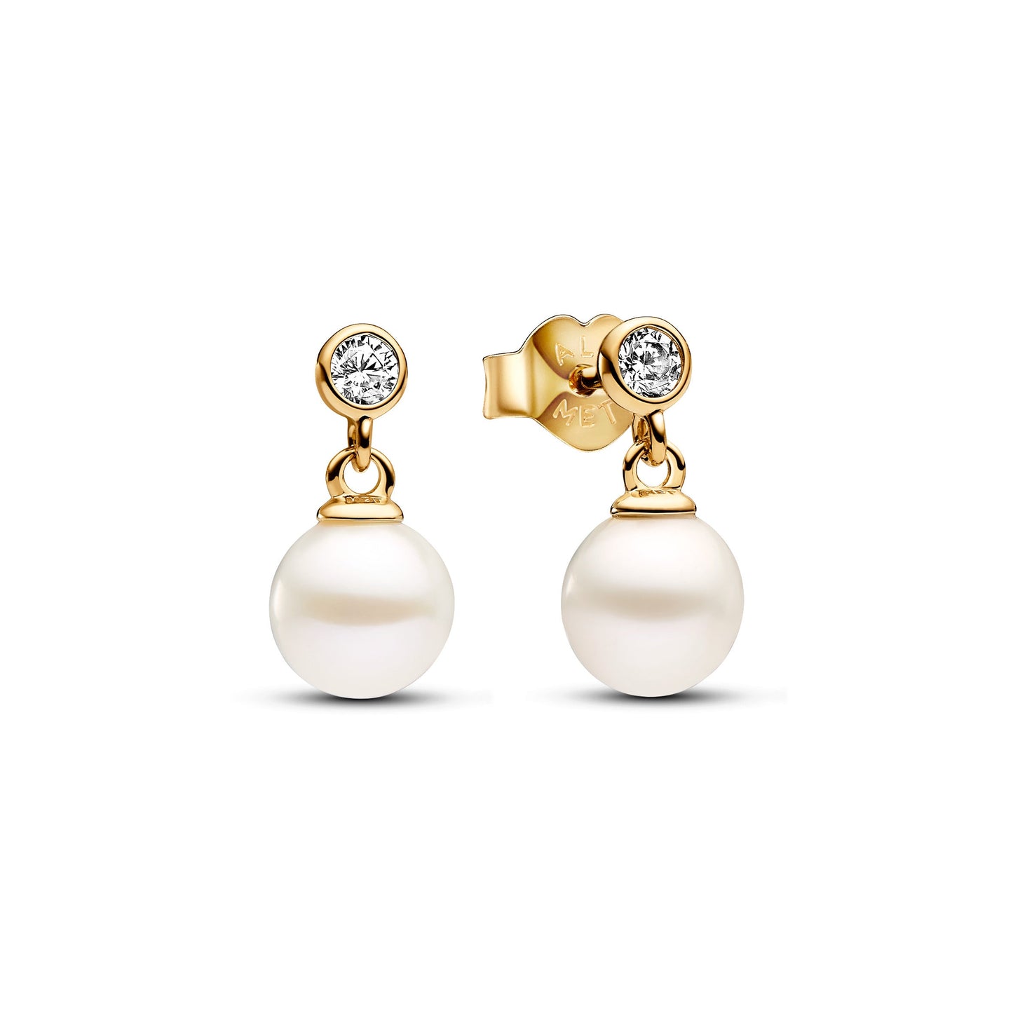 Treated Freshwater Cultured Pearl & Stone Drop Earrings Popular Style Premium Collection