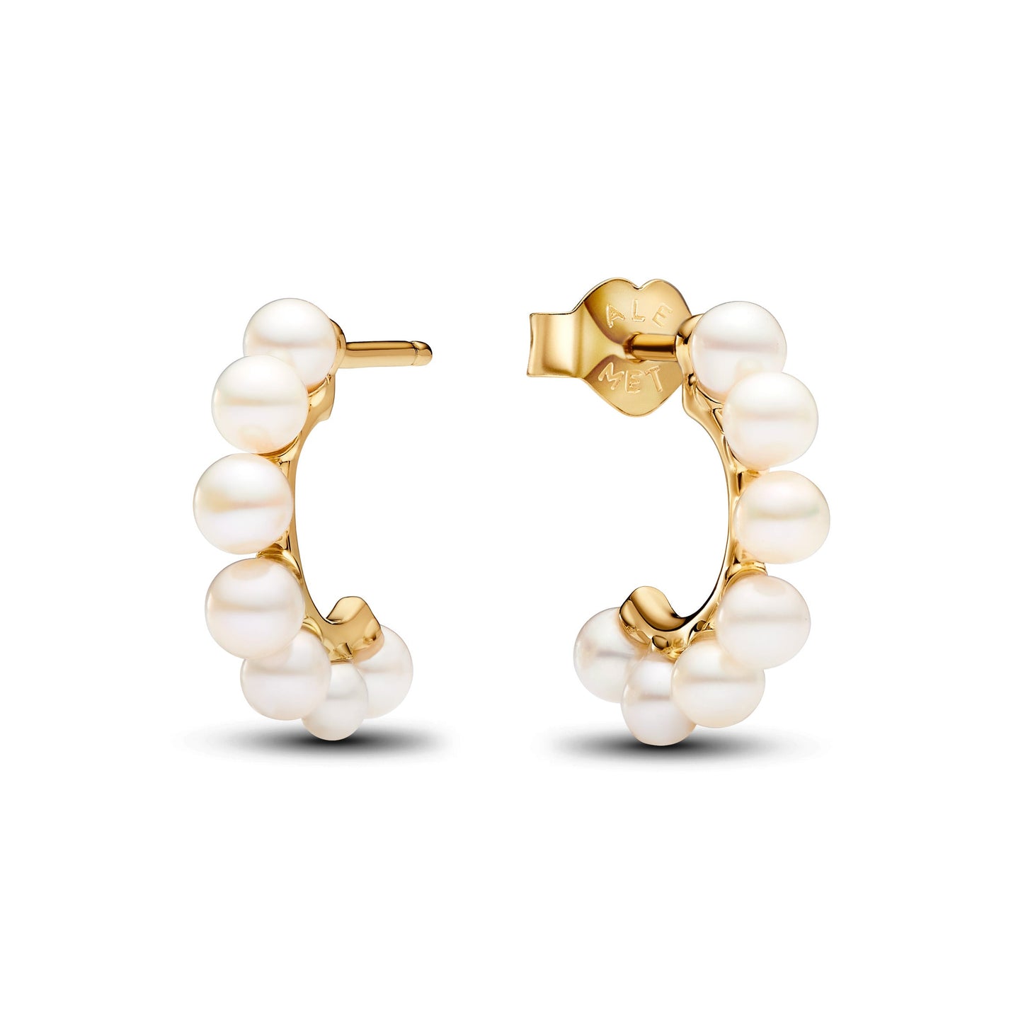 Treated Freshwater Cultured Pearls Open Hoop Earrings Popular Style Premium Collection