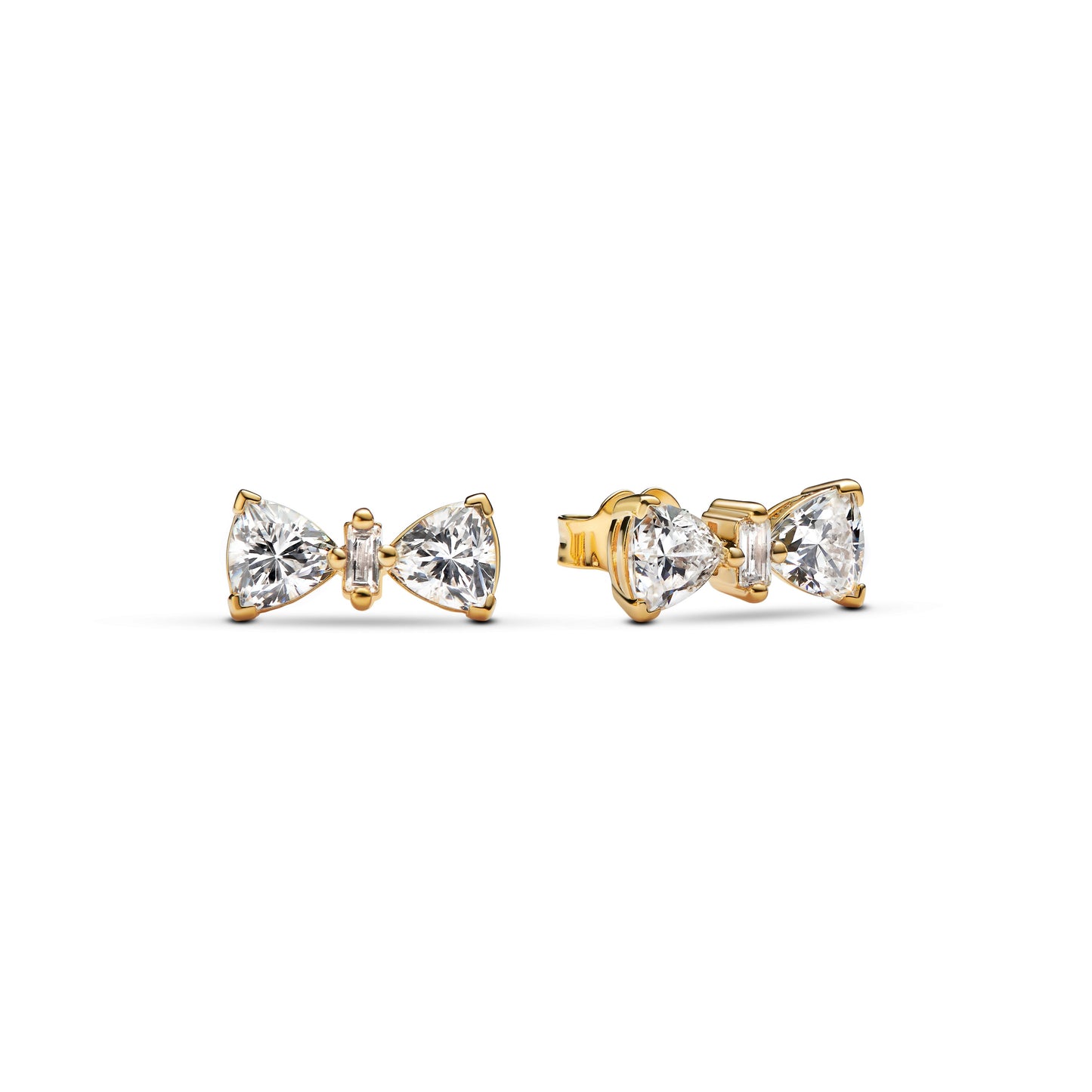 Sparkling Bow Stud Earrings Popular Style Premium Collection
