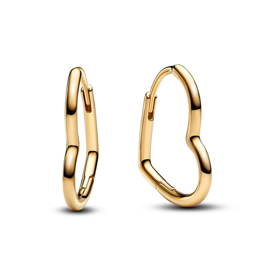 Asymmetrical Heart Hoop Earrings Popular Style Premium Collection
