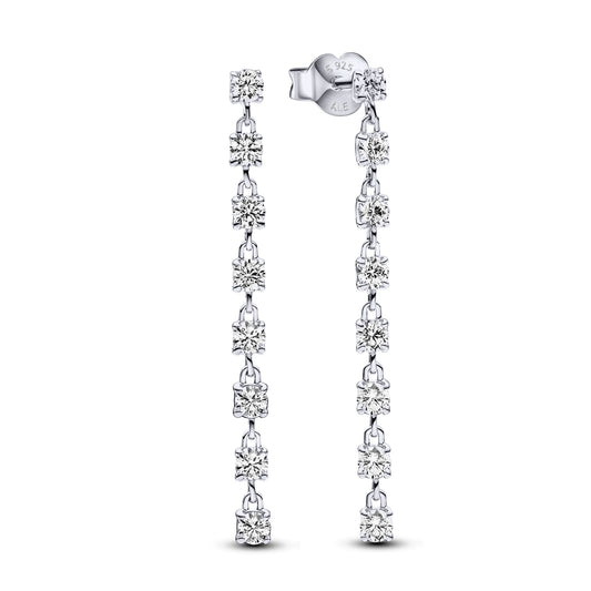 Sparkling Eight Stones Drop Earrings Popular Style Premium Collection