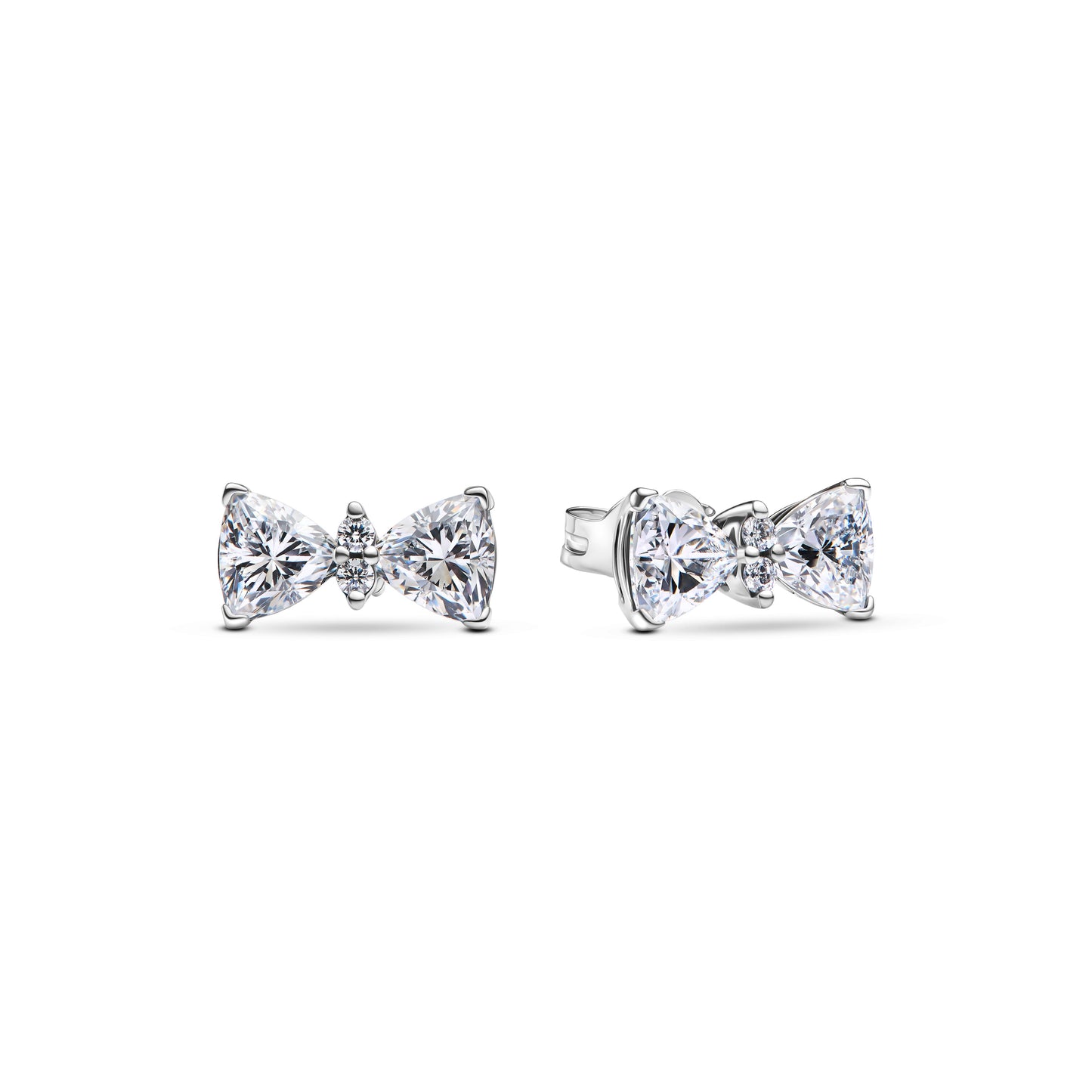 Sparkling Bow Stud Earrings Popular Style Premium Collection