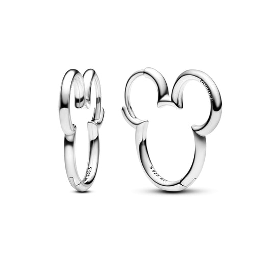 Disney Mickey Mouse Silhouette Hoop Earrings Popular Style Premium Collection