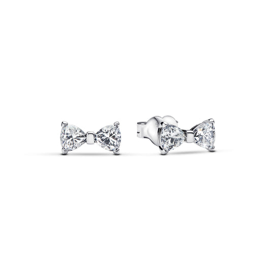 Sparkling Small Bow Stud Earrings Popular Style Premium Collection