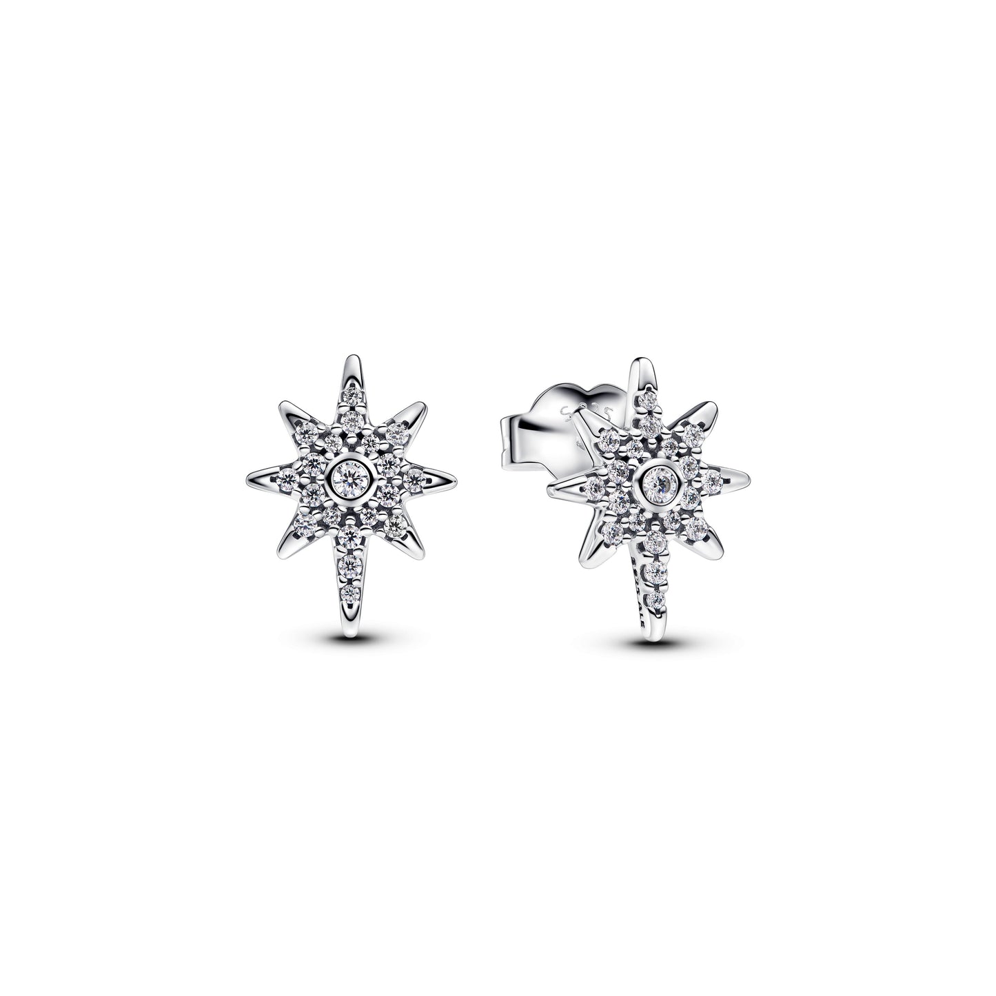 Sparkling North Star Stud Earrings Popular Style Premium Collection