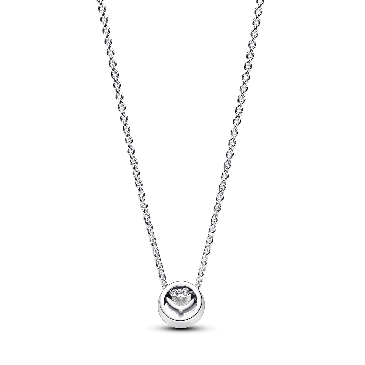 Sparkling Round Halo Pendant Collier Necklace Premium Fashion Jewelry Gift Collection
