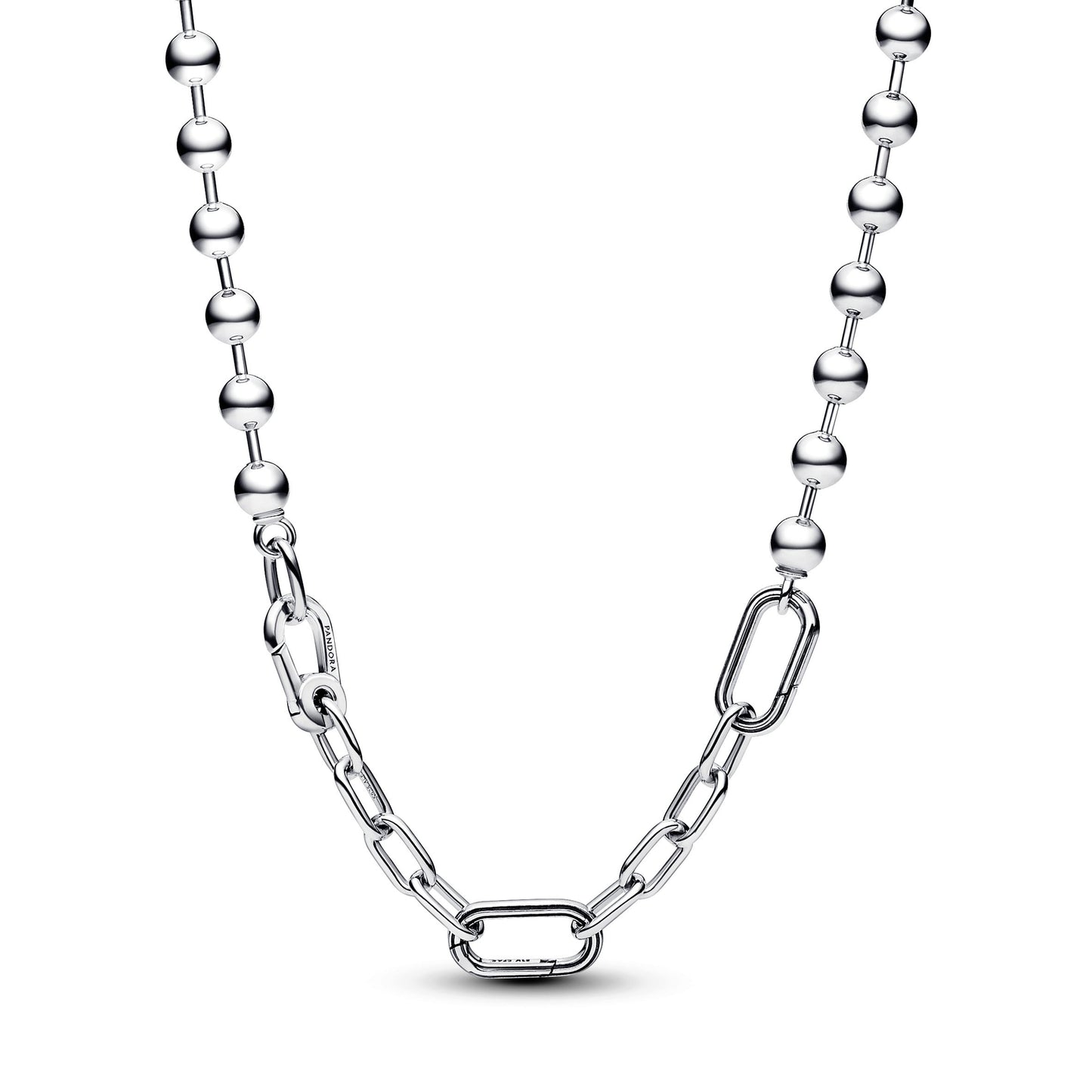 Pandora ME Metal Bead & Link Chain Necklace Premium Fashion Jewelry Gift Collection