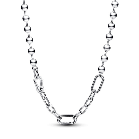 Pandora ME Metal Bead & Link Chain Necklace Premium Fashion Jewelry Gift Collection