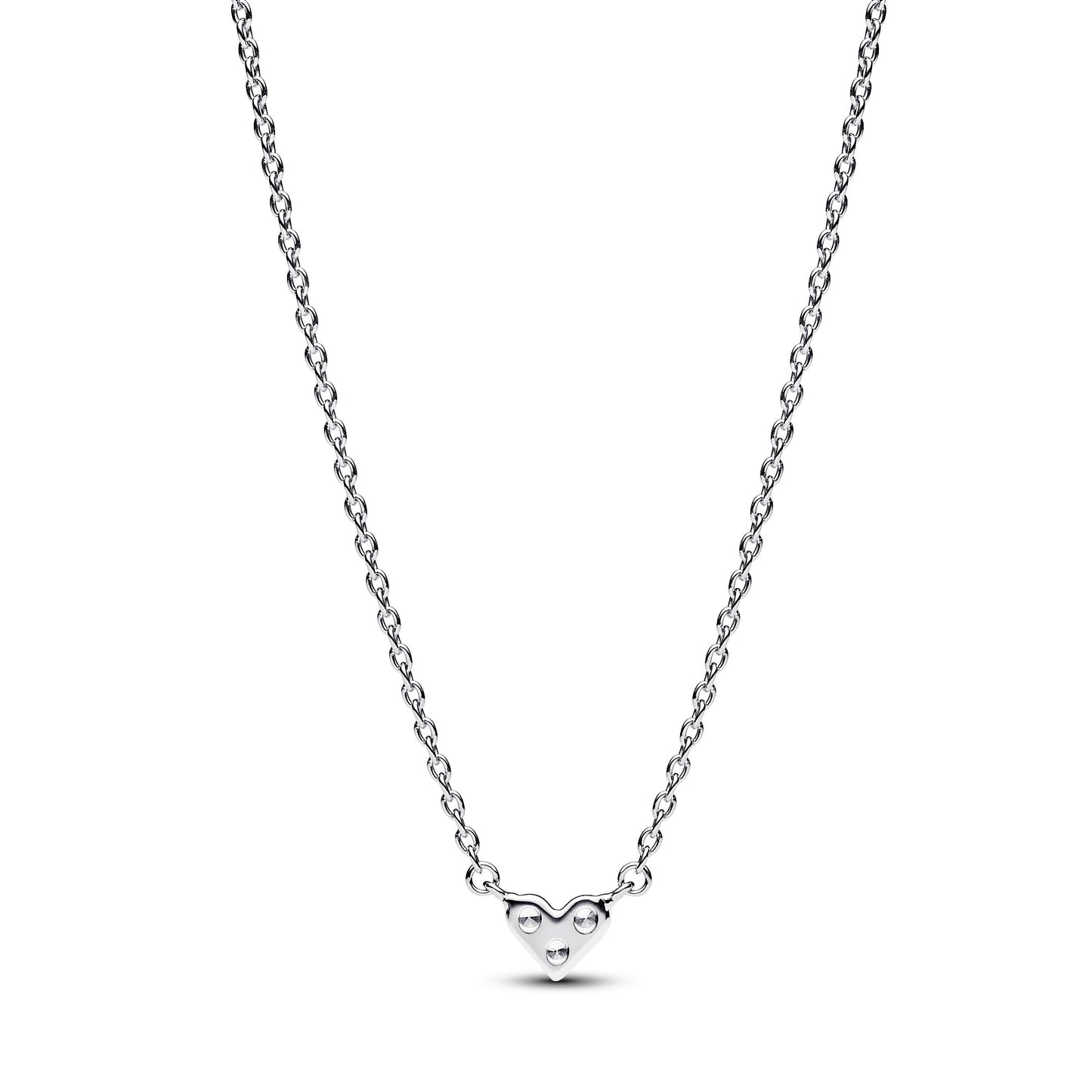 Triple Stone Heart Collier Necklace Premium Fashion Jewelry Gift Collection
