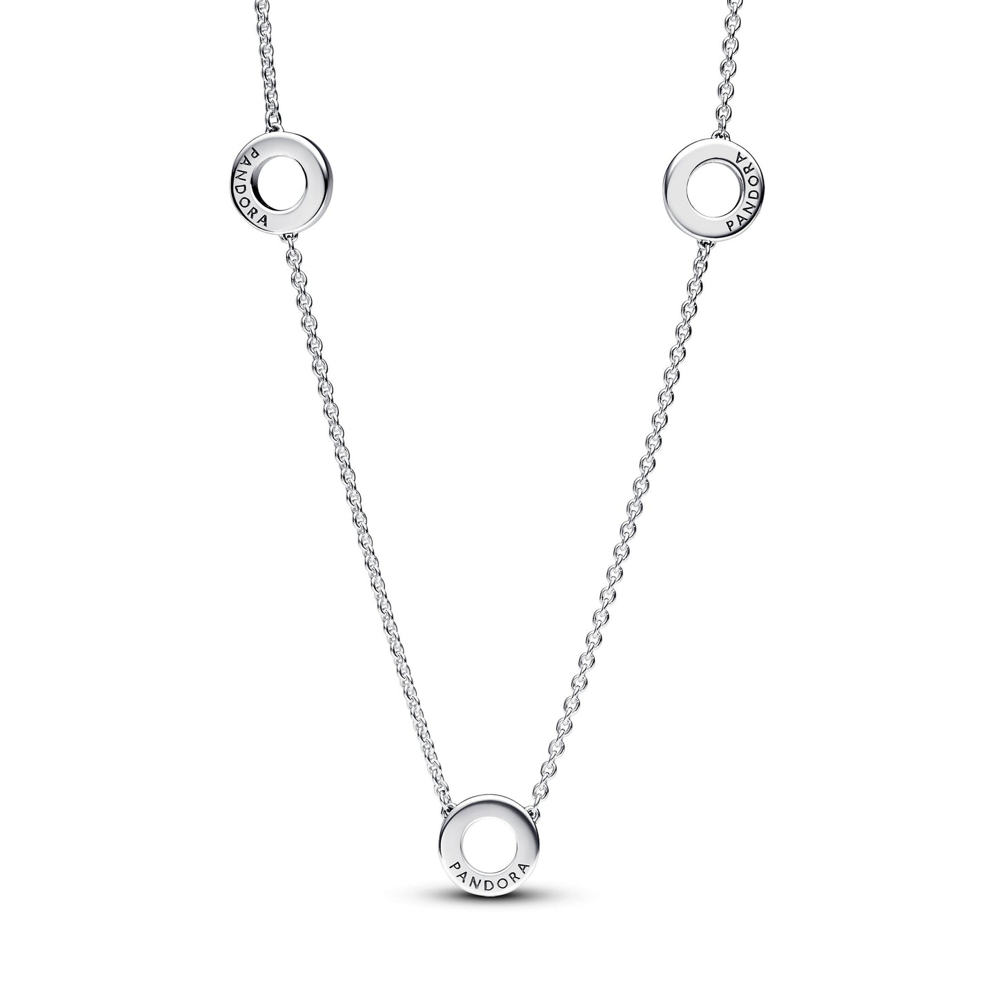 Pavé Circles Chain Necklace Premium Fashion Jewelry Gift Collection