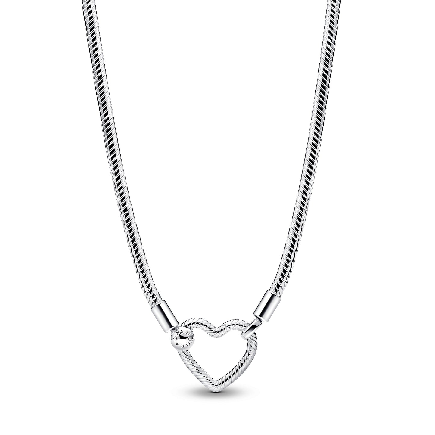 Heart Closure Snake Chain Necklace Premium Fashion Jewelry Gift Collection