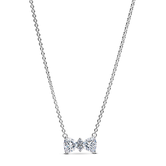 Sparkling Bow Necklace Premium Fashion Jewelry Gift Collection