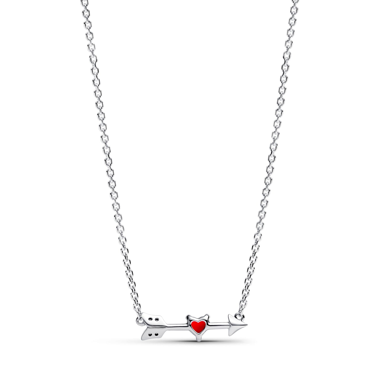 Arrow & Murano Glass Heart Necklace Premium Fashion Jewelry Gift Collection