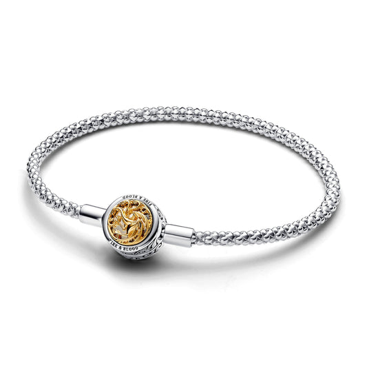 Game of Thrones House Sigil Clasp Pandora Moments Studded Chain Bracelet Premium Fashion Jewelry Gift Collection