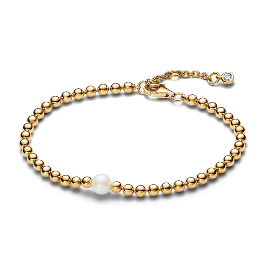 Treated Freshwater Cultured Pearl & Beads Bracelet Premium Fashion Jewelry Gift Collection