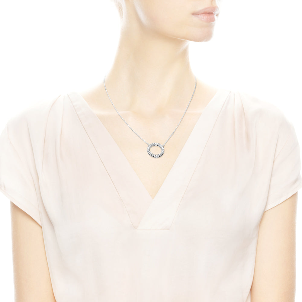 Circle of Sparkle Necklace Premium Fashion Jewelry Gift Collection