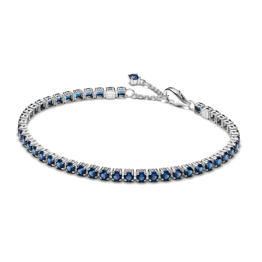 Sparkling Blue Tennis Bracelet Premium Fashion Jewelry Gift Collection