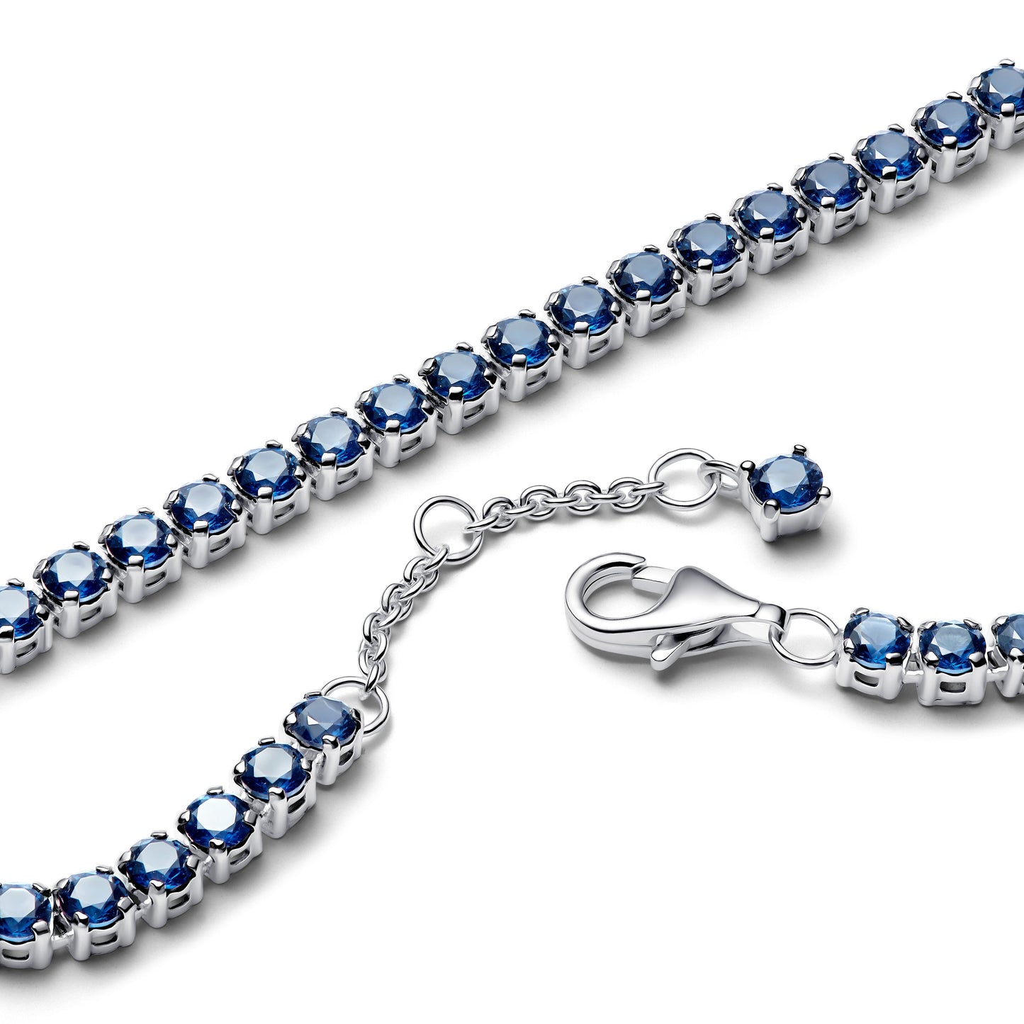 Sparkling Blue Tennis Bracelet Premium Fashion Jewelry Gift Collection
