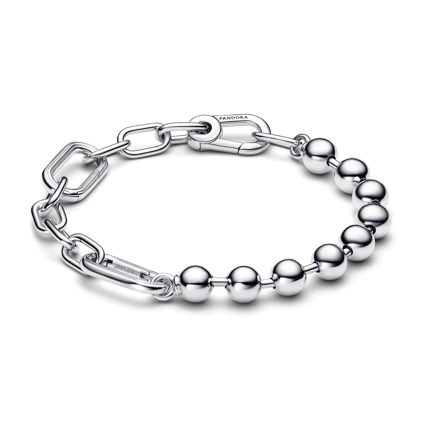 Pandora ME Metal Bead & Link Chain Bracelet Premium Fashion Jewelry Gift Collection