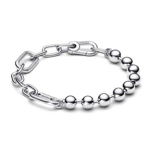 Pandora ME Metal Bead & Link Chain Bracelet Premium Fashion Jewelry Gift Collection