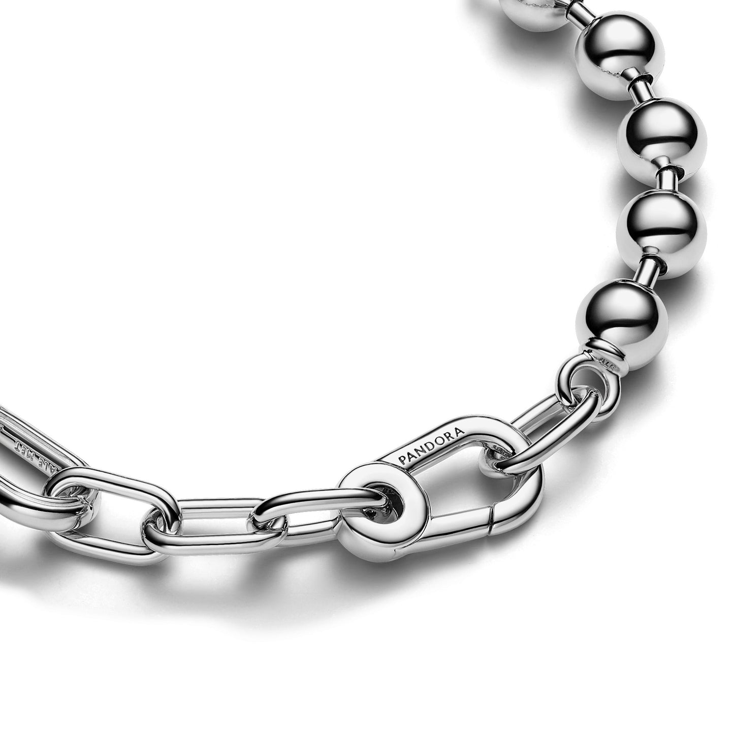 Pandora ME Metal Bead & Link Chain Bracelet Premium Fashion Jewelry Gift Collection