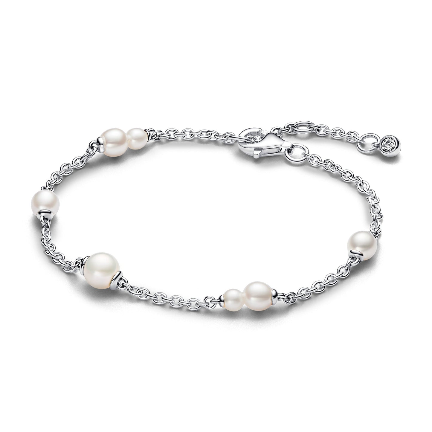 Treated Freshwater Cultured Pearl Station Chain Bracelet Premium Fashion Jewelry Gift Collection