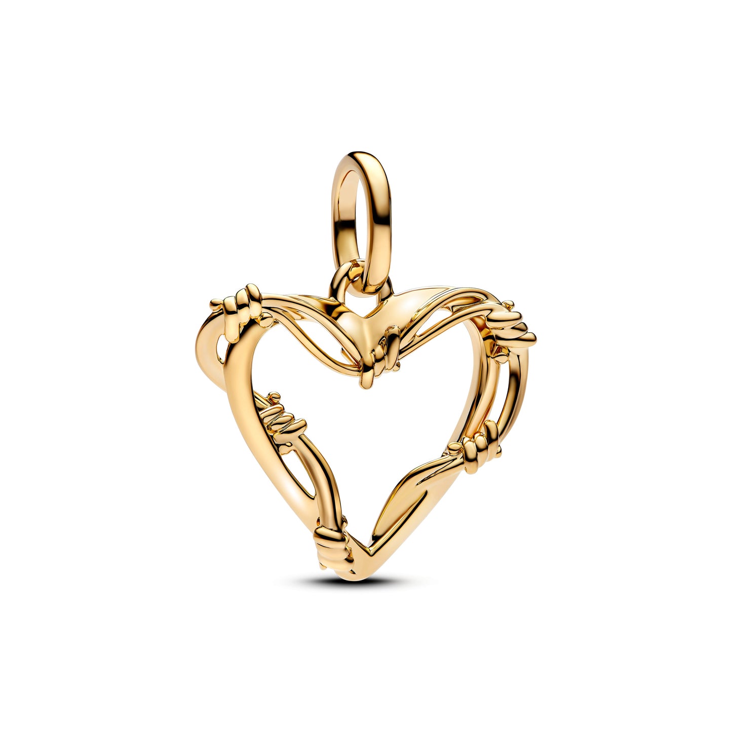 Wire Heart Dangle Charm Premium Fashion Jewelry Gift Collection