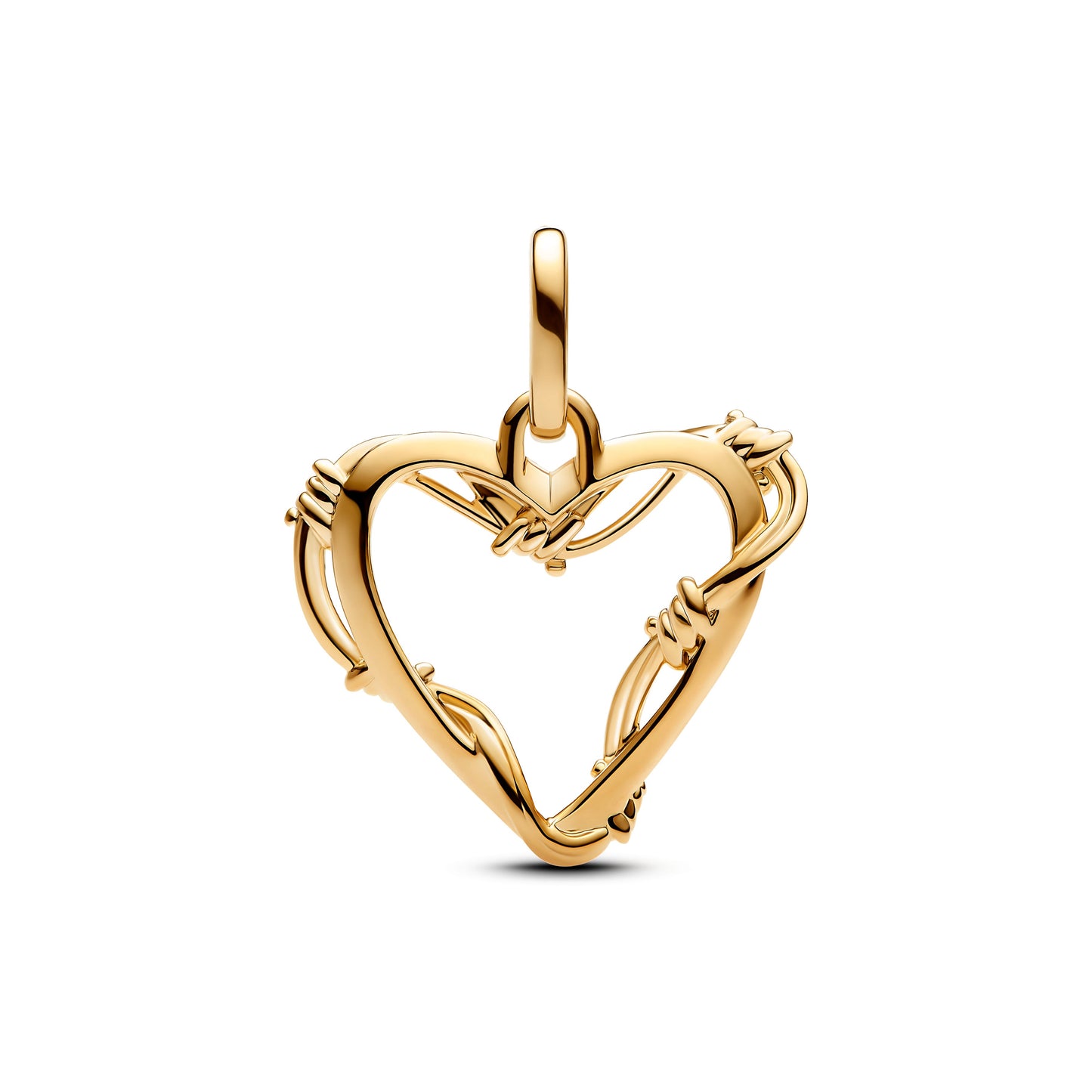 Wire Heart Dangle Charm Premium Fashion Jewelry Gift Collection