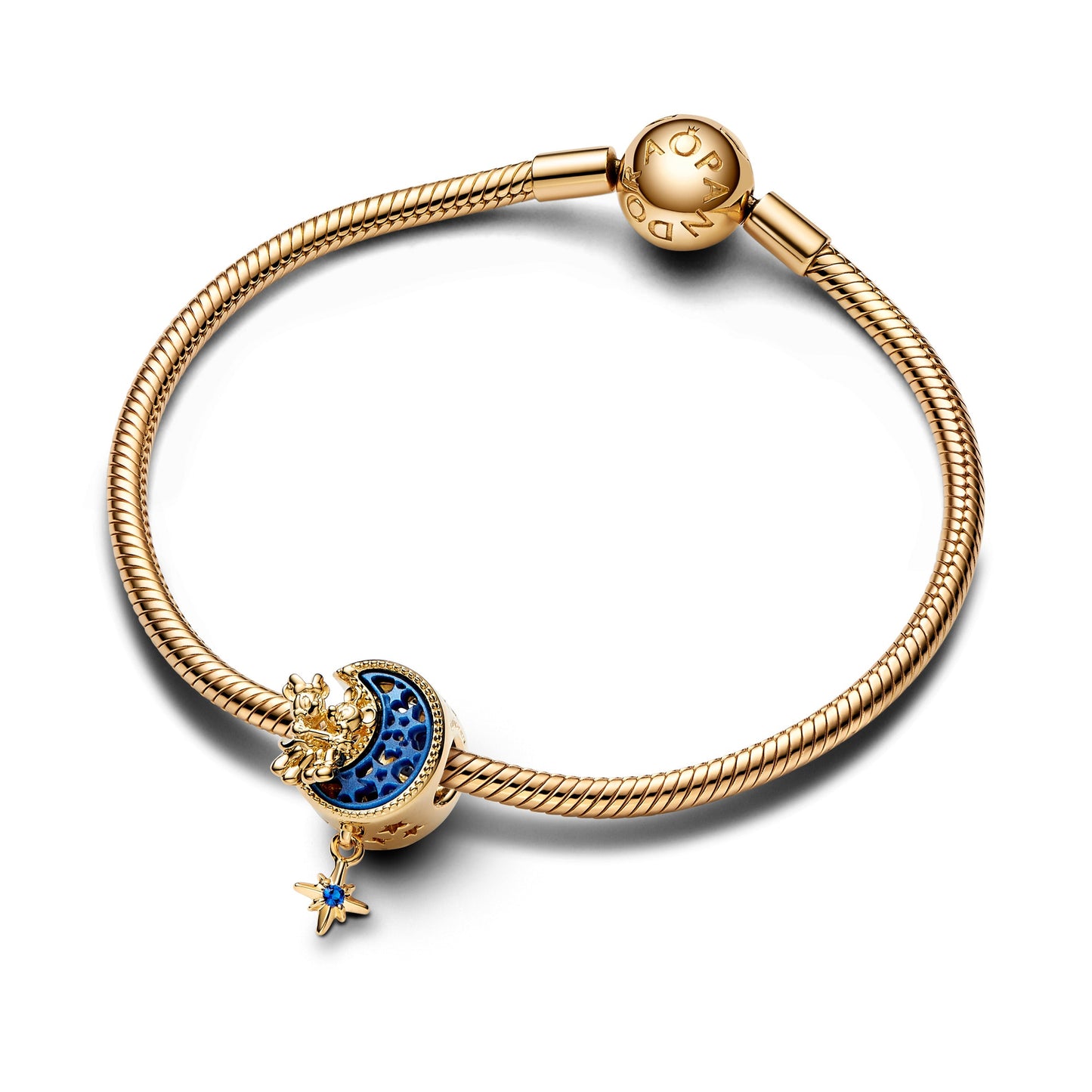 Disney Mickey Mouse & Minnie Mouse Crescent Moon Charm Premium Fashion Jewelry Gift Collection