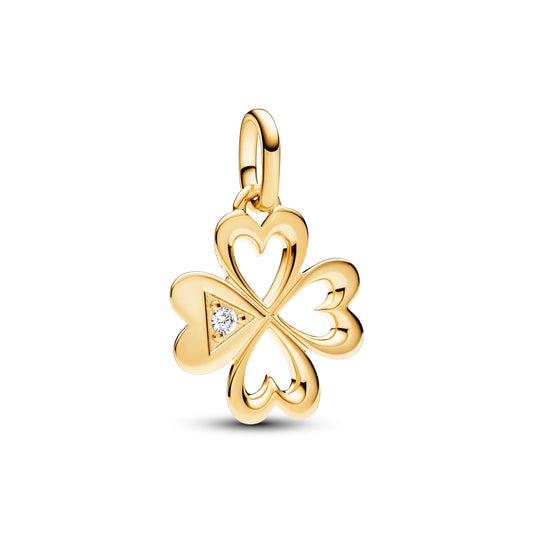 Pandora ME Heart Four-leaf Clover Medallion Charm Premium Fashion Jewelry Gift Collection