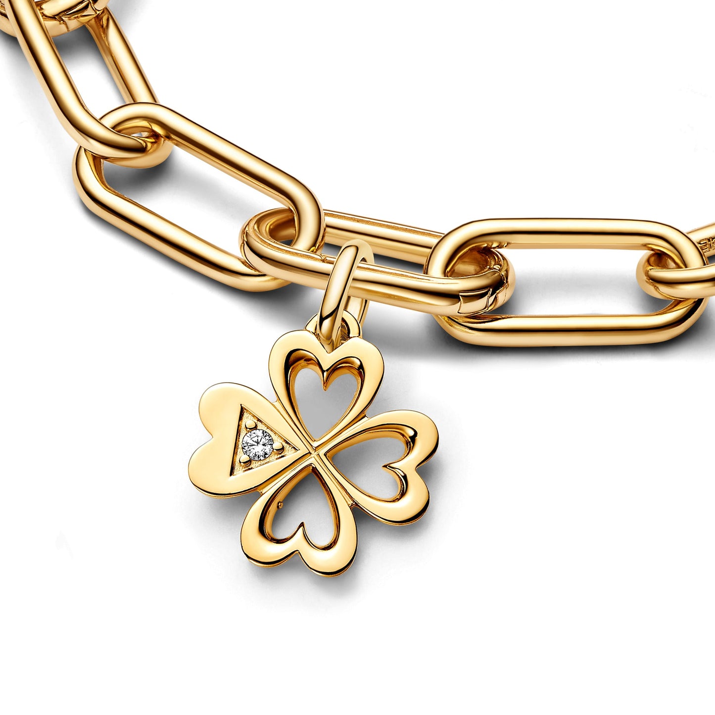 Pandora ME Heart Four-leaf Clover Medallion Charm Premium Fashion Jewelry Gift Collection