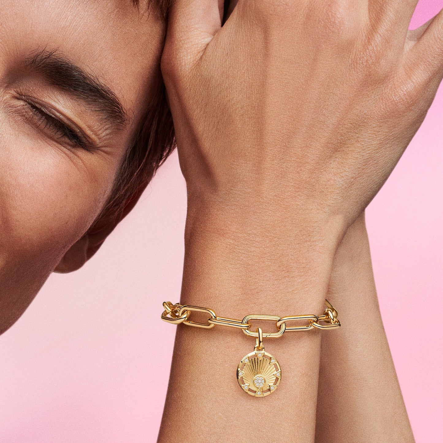 Pandora ME Power of the Light Sun Medallion Charm Premium Fashion Jewelry Gift Collection